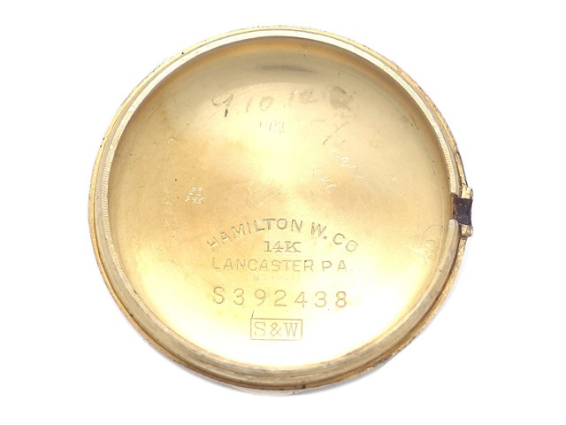 ハミルトン 14K Cal.987S 17石手巻 OH済 1940年代