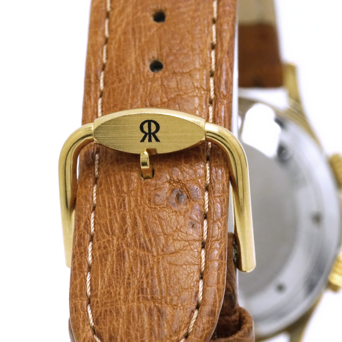 レビュートーメン クリケット 7922001 金メッキ アラーム機能付き Cal.AS1930 17石 手巻 OH済 USED