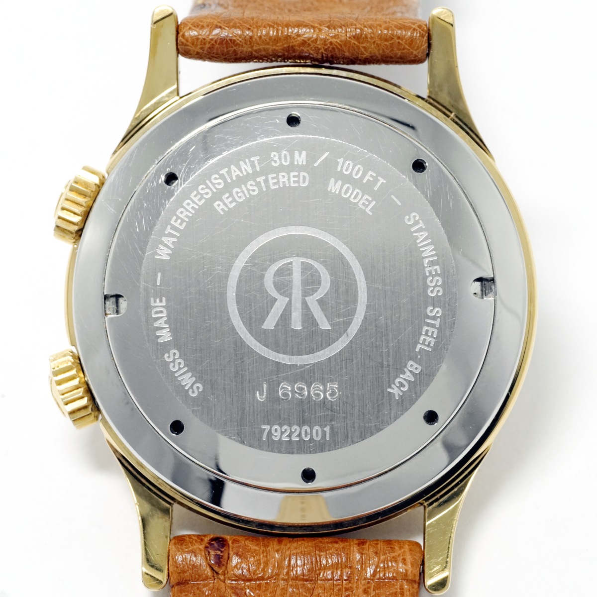 レビュートーメン クリケット 7922001 金メッキ アラーム機能付き Cal.AS1930 17石 手巻 OH済 USED