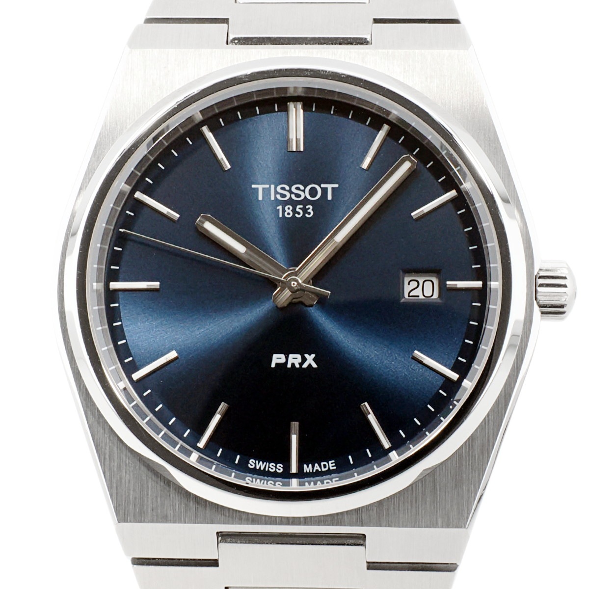 ティソ PRX 40mm ブルー文字盤 (T137.410.11.041.00) クォーツ 2021年購入品 USED