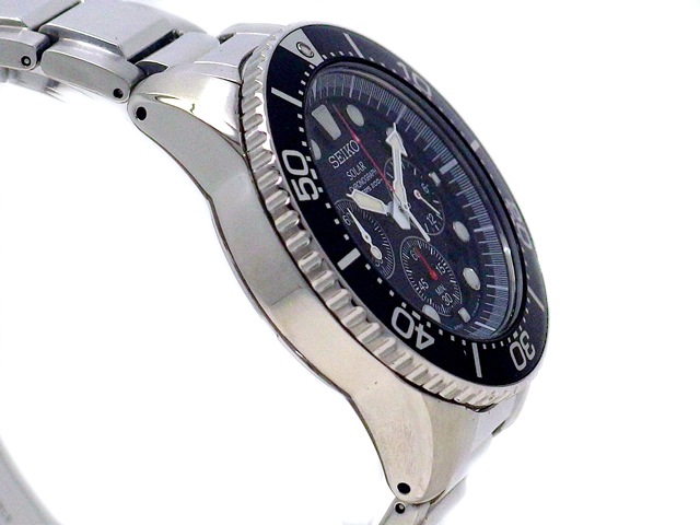 SEIKO クロノグラフ 腕時計 200m防水 SEIKOソーラークロノグラフダイバーズ200m防水 seiko クロノグラフ