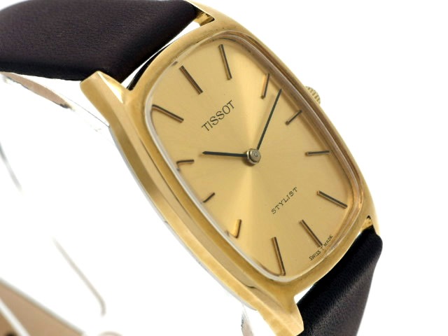 ティソ スタイリスト 41 429 金メッキケース Cal.2141 手巻 OH済 1974年製