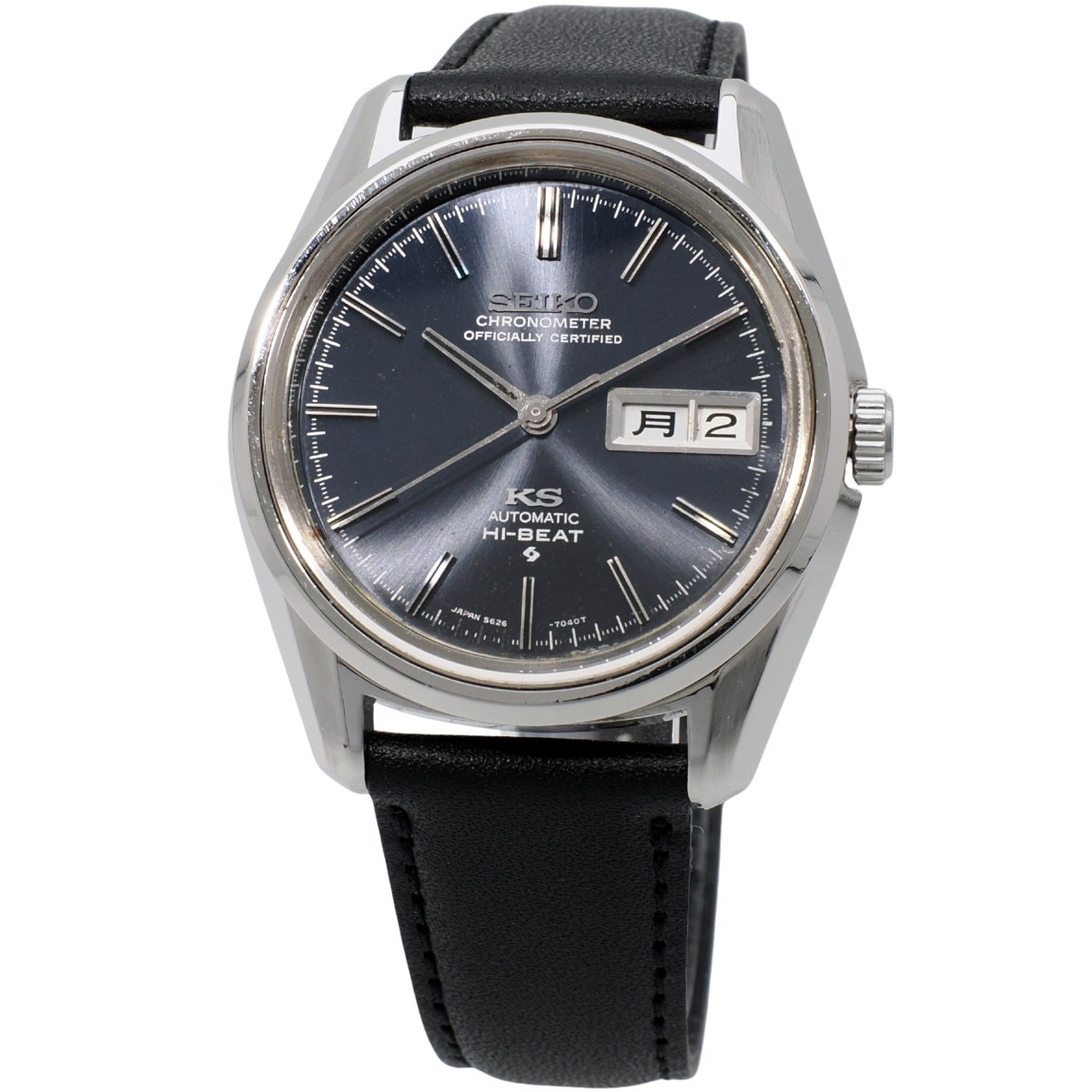 キングセイコー クロノメーター 5626-7040 ダークブルー文字盤 ワンピースケース 金メダリオン 自動巻 OH済 昭和45年/1970年製