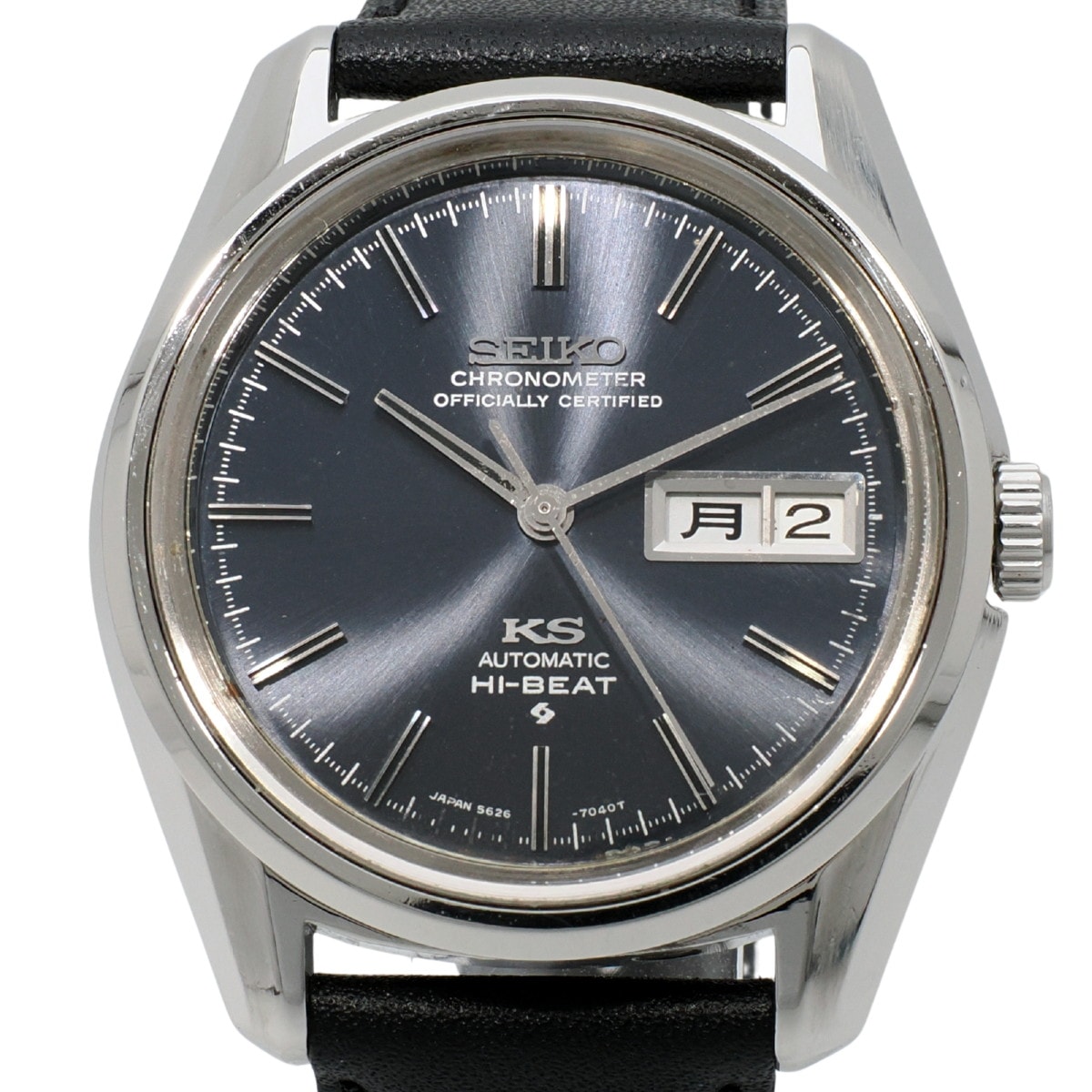 キングセイコー クロノメーター 5626-7040 ダークブルー文字盤 ワンピースケース 金メダリオン 自動巻 OH済 昭和45年/1970年製