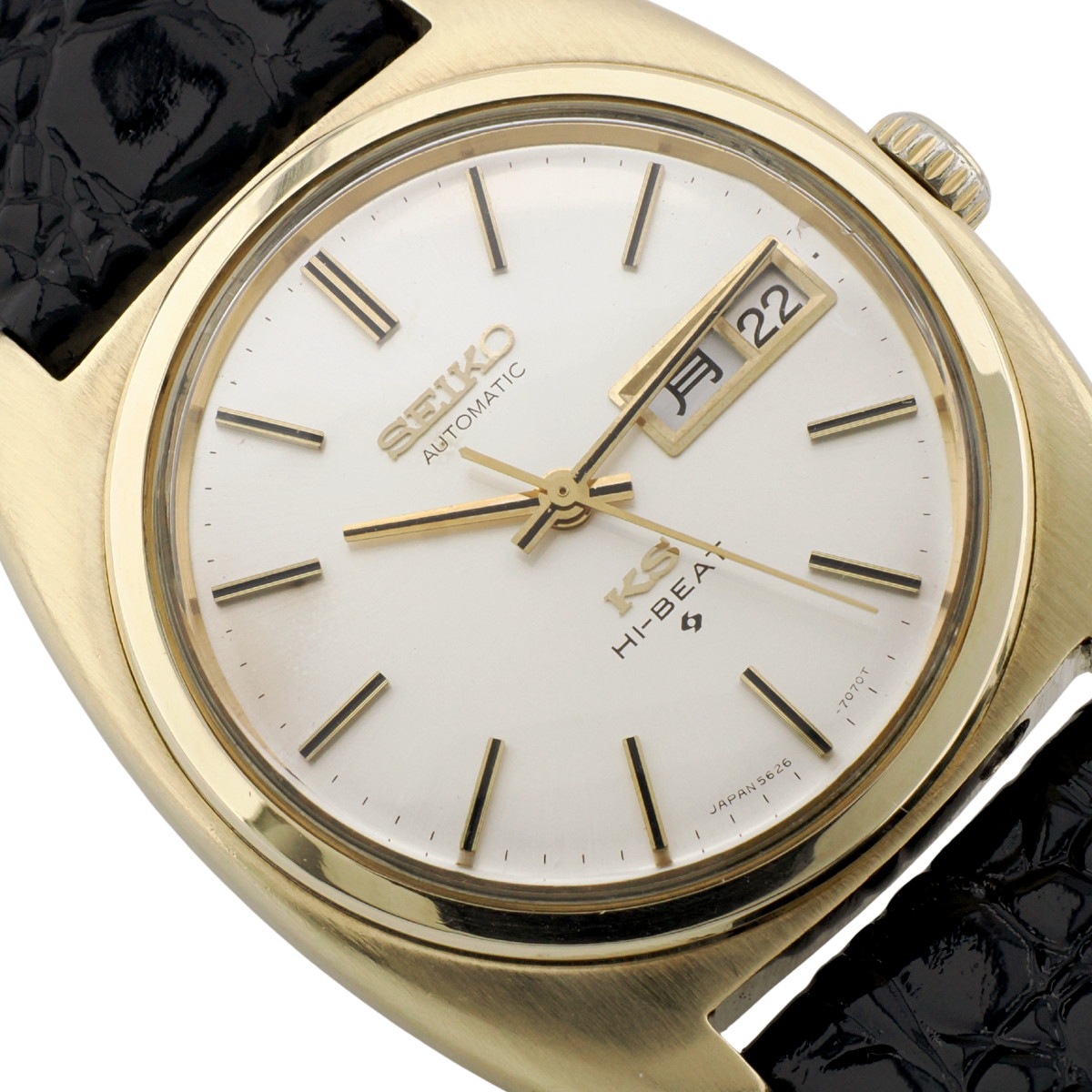 キングセイコー 5626-7070 CAP GOLD ワンピースケース KSメダリオン 自動巻 OH済 昭和45年/1970年製