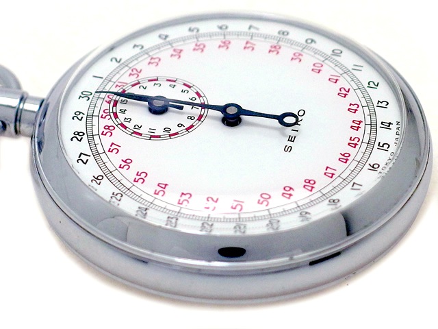 セイコー ストップウォッチ 15分積算計 Cal.9011 手巻 OH済 昭和38年