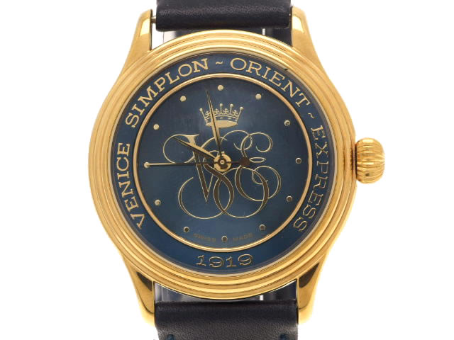 VSOE ベニス シンプロン オリエント エクスプレス 自動巻 青 USED