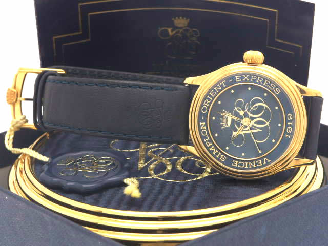 VSOE ベニス シンプロン オリエント エクスプレス 自動巻 青 USED　
