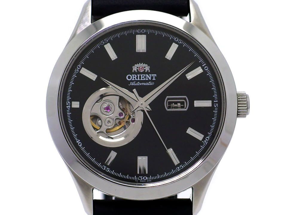 ORIENT 自動巻きオープンハート ブラック オリエント WV0181DB DB05-C2 CS オープンハート 日本製 自動巻
