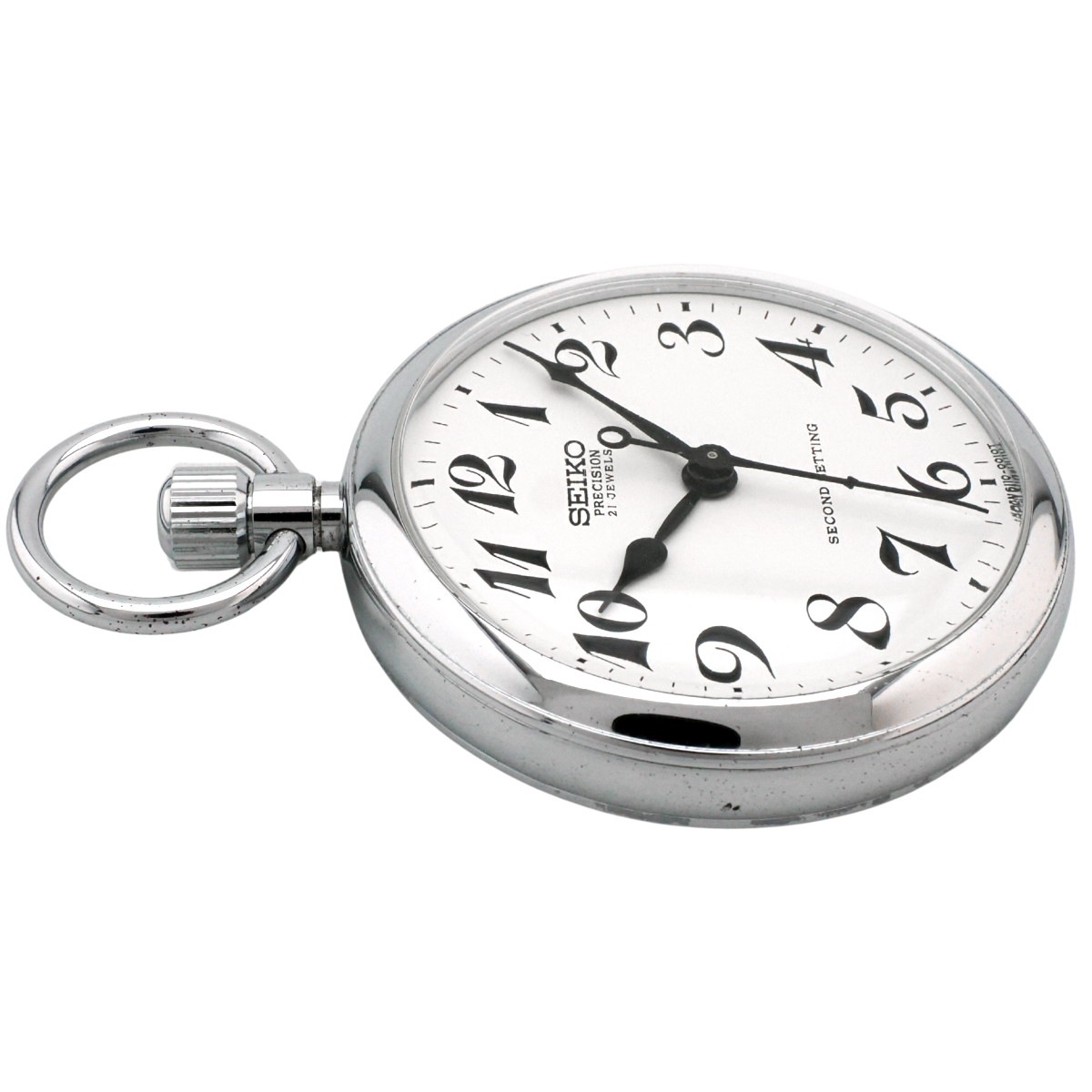 セイコー プレシジョン 懐中時計 6110-0010 Cal.6110A 21石 手巻 OH済 昭和52年/1977年製 Seiko