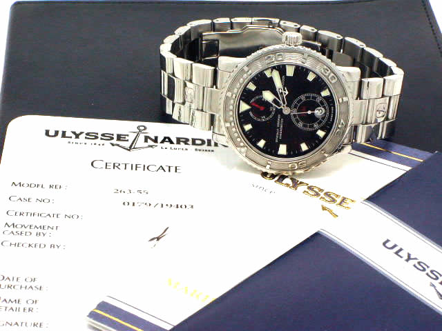 ユリスナルダン マリーンダイバー 263.55 自動巻 USED　