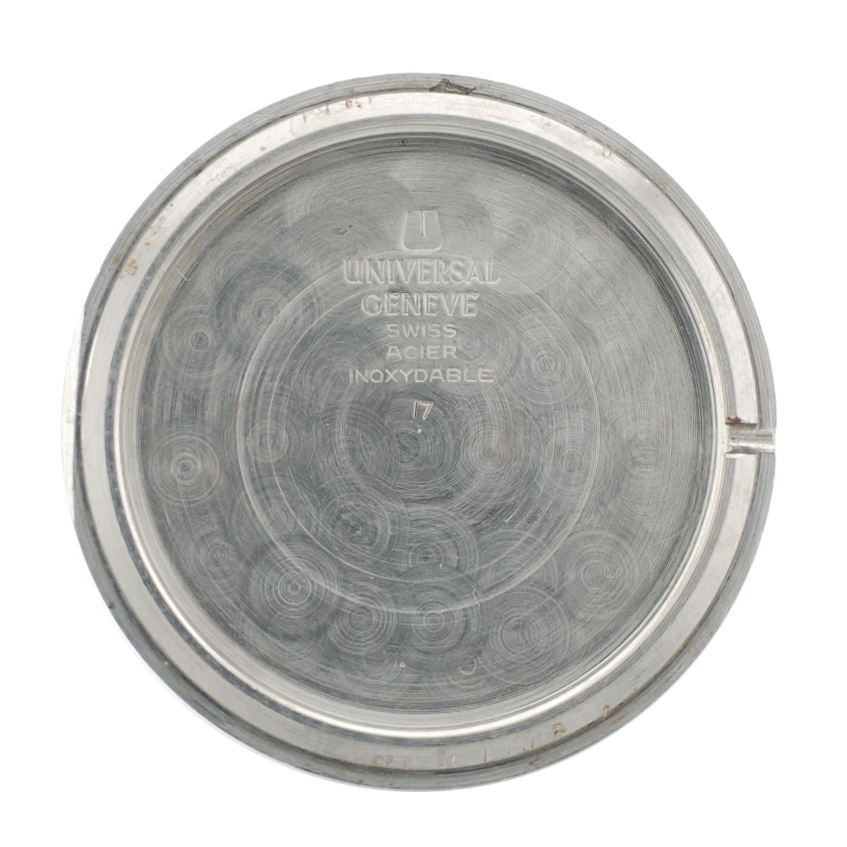 ゲイフレアー 71年製 UG ユニバーサルジュネーブ 純正 SSブレス 18mm ユニバーサル ジュネーブ ホワイトシャドウ ゲイフレアーブレス