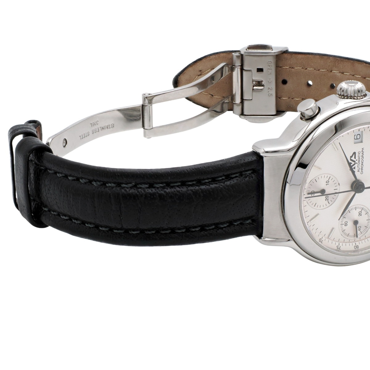 ヨコハマ YOKOHAMA A.V.S オートマチック クロノグラフ バルジュー7750搭載 AVS001SWH USED