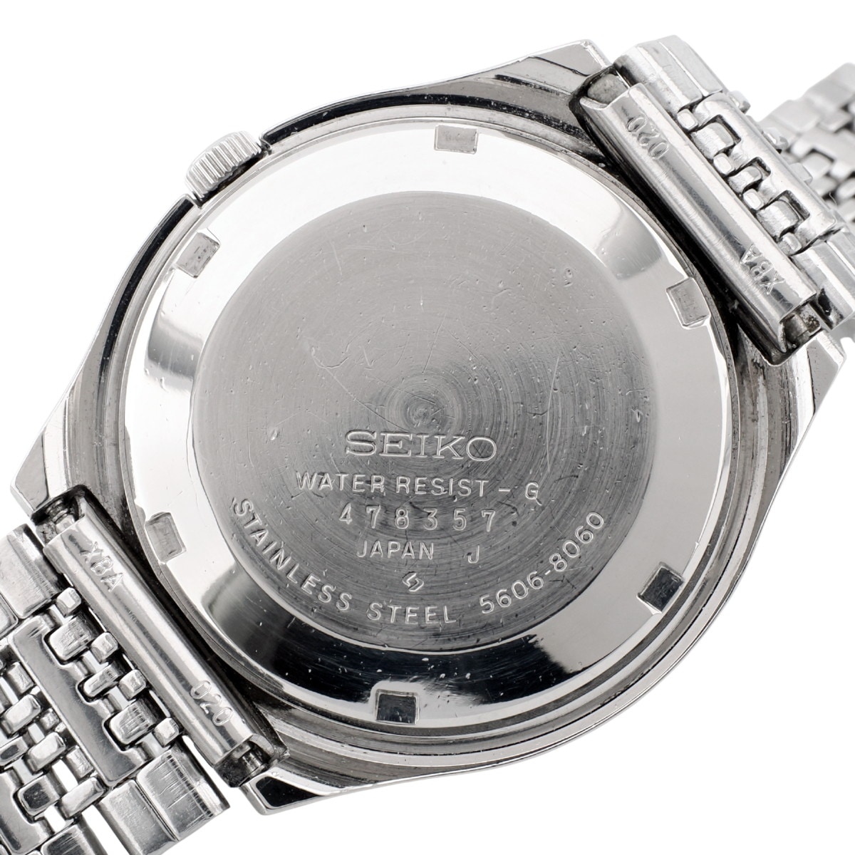 セイコー ロードマチック 5606-8060 カットガラス スクリューバック 純正ブレスレット 自動巻 OH済 昭和49年/1974年製