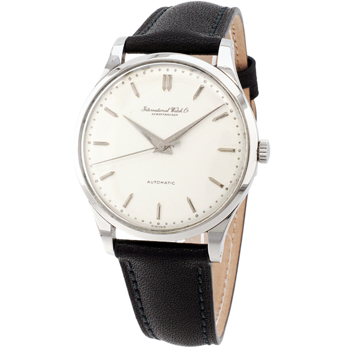 IWC ヴィンテージ Cal.853 ペラトン式 自動巻 SS 筆記体ロゴ 1963年製【OH済】