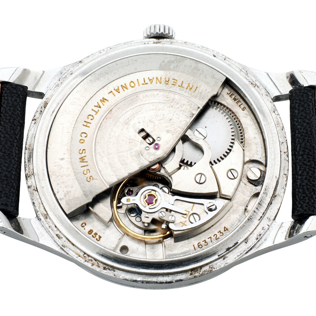 IWC ヴィンテージ Cal.853 ペラトン式 自動巻 SS 筆記体ロゴ 1963年製【OH