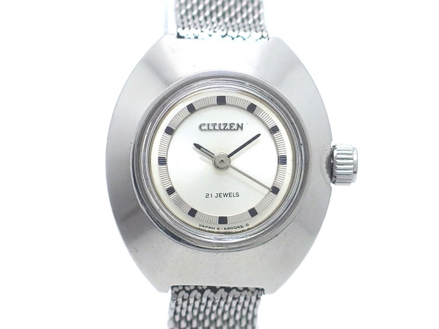シチズン 4-680031TA レディース 21石手巻 OH済 昭和44年製