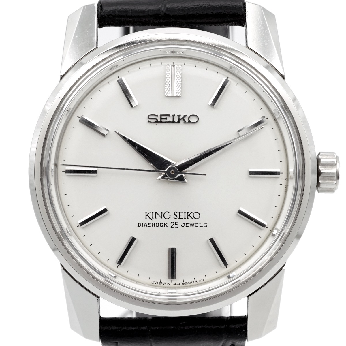 キングセイコー セカンドモデル 初期型 44-9990 盾メダリオン 純正リューズ 手巻 OH済 昭和40年/1965年製 Seiko