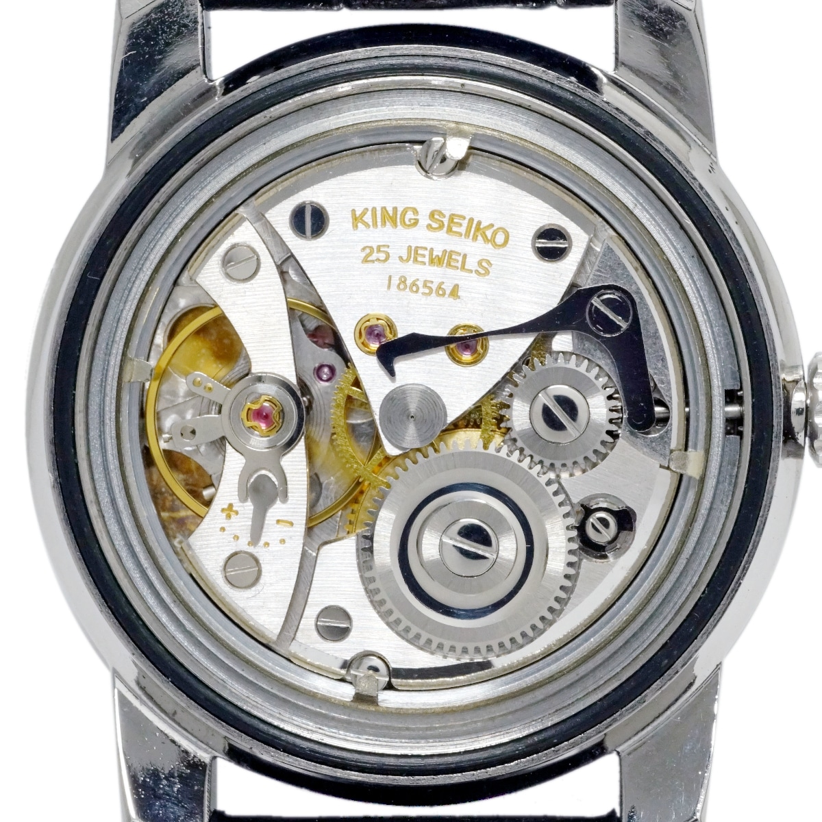 キングセイコー セカンドモデル 初期型 44-9990 盾メダリオン 純正リューズ 手巻 OH済 昭和40年/1965年製 Seiko