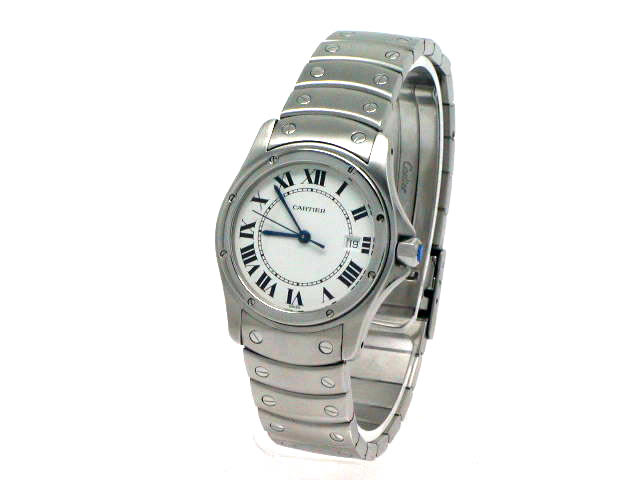 カルティエ サントス ラウンド W2007K1 クオーツ USED