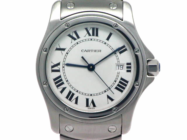 カルティエ サントス ラウンド W2007K1 クオーツ USED