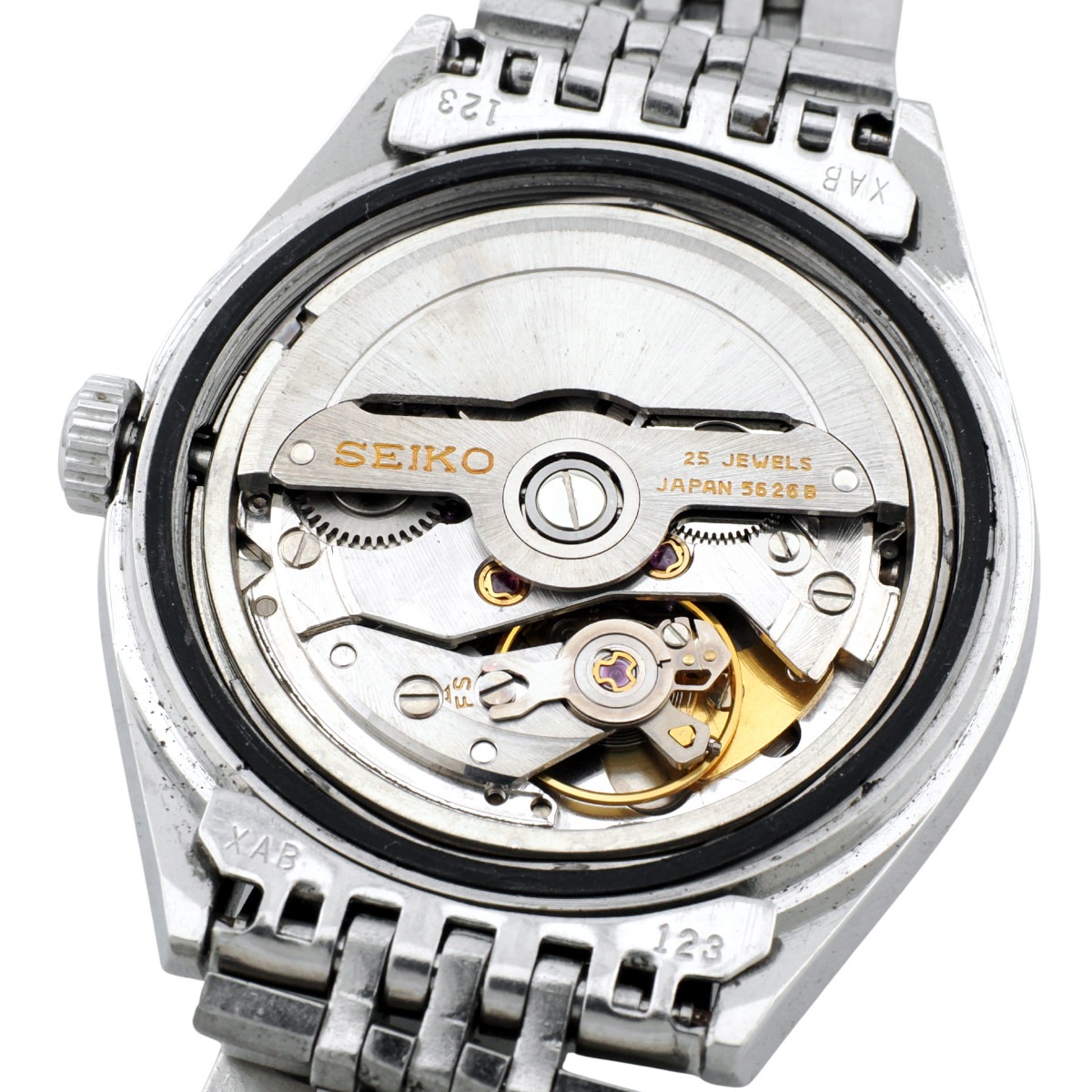 キングセイコー 5626-7113 スクリューバック式裏蓋 純正ブレスレット 自動巻 OH済 昭和49年/1974年製