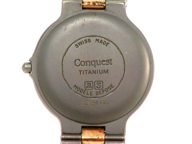 ロンジン コンクエスト 初代チタン クオーツ USED Longines