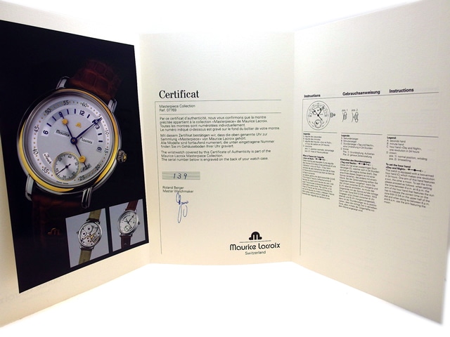 モーリスラクロア マスターピース ジュール エ ニュイ 07769 手巻 OH済