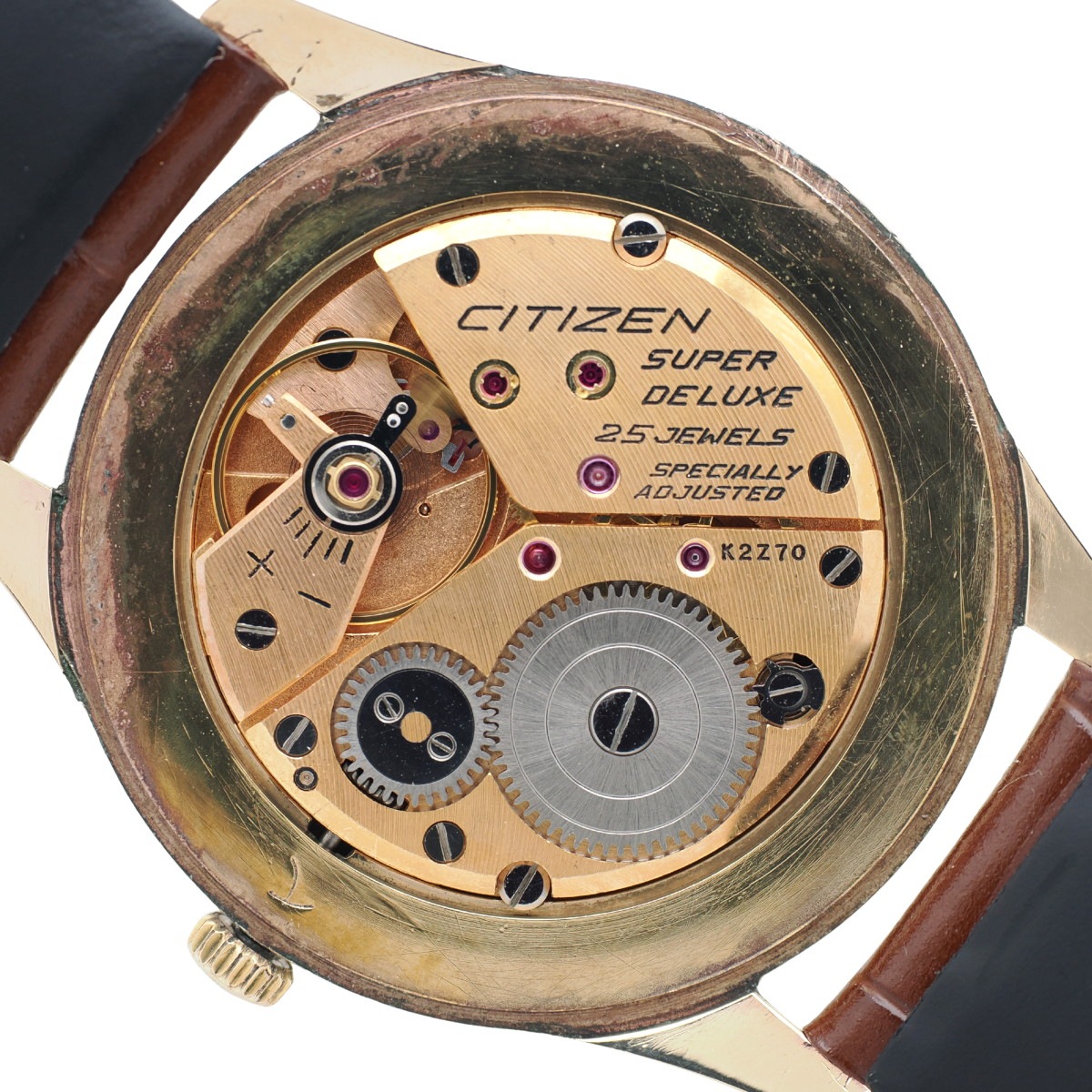 4410出品 シチズン スーパーデラックス 1507092 14金張り 36.5mm大型