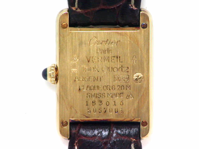 カルティエ マストタンク レディス W1003151301 クオーツ USED　