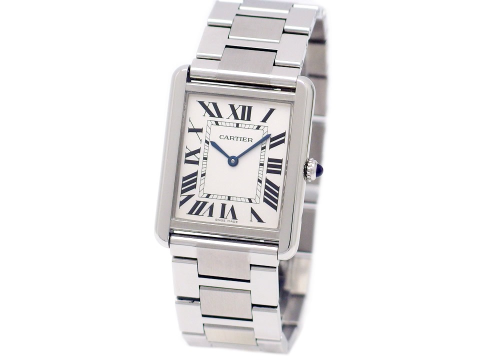 カルティエ タンクソロ LM メンズ W5200014 Ref.3169 クォーツ 2015年頃 USED　Cartier