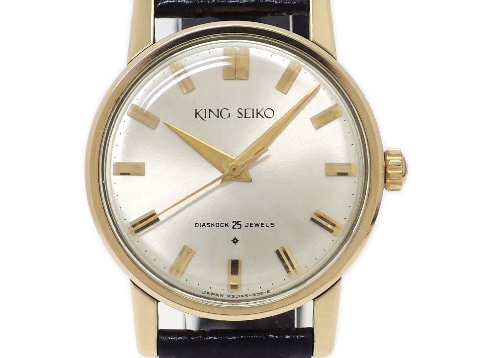 【希少】キングセイコー J14102E 1st 14KGF 25石手巻 OH済 昭和36年製 Seiko