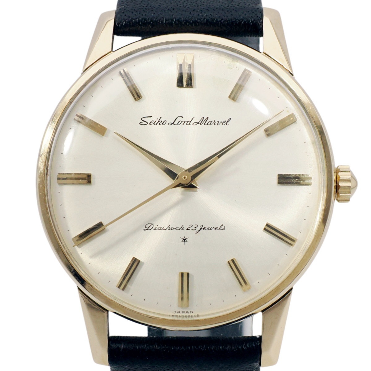 セイコー ロードマーベル 15023E 14金張り AD文字盤 23石 手巻 OH済