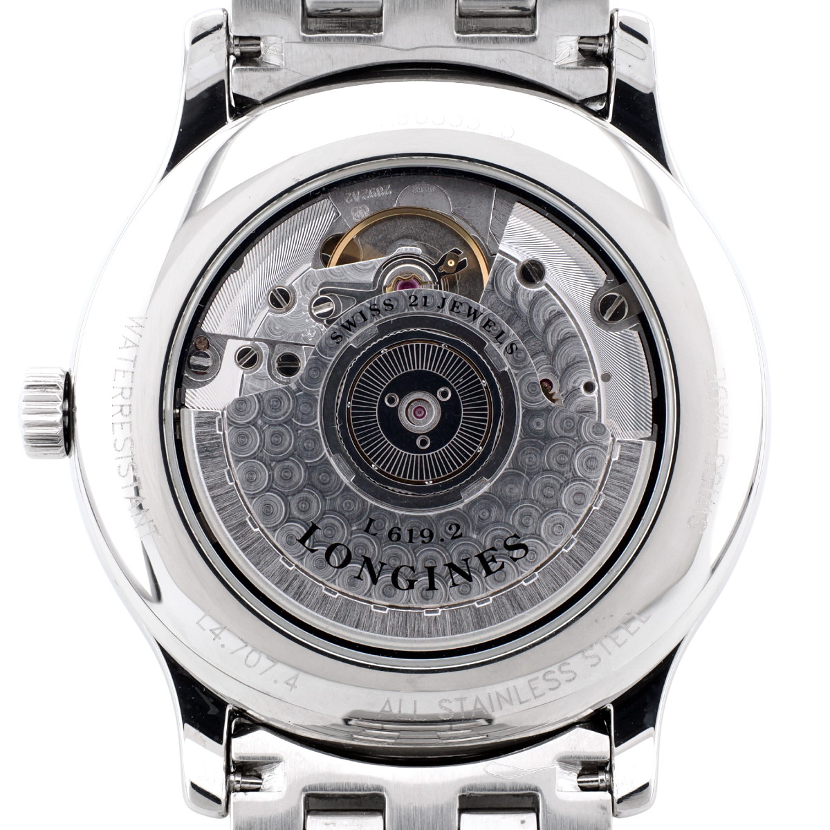ロンジン LONGINES L4.707.4 グランドクラシック デイト ロンジン グランドクラシック L4.707.4 シルバーヘアライン文字盤 薄型