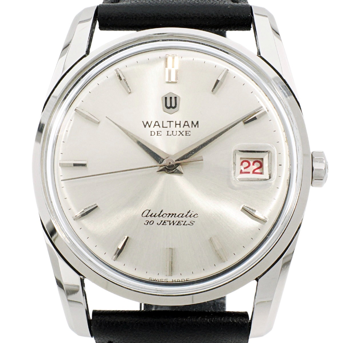 ウォルサム デラックス / De Luxe 30石 赤金ムーブメント (ETA1700/01) 自動巻 OH済 1960年代