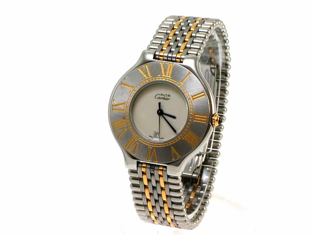 カルティエ マスト21 ヴァンティアン ラウンド クオーツ USED