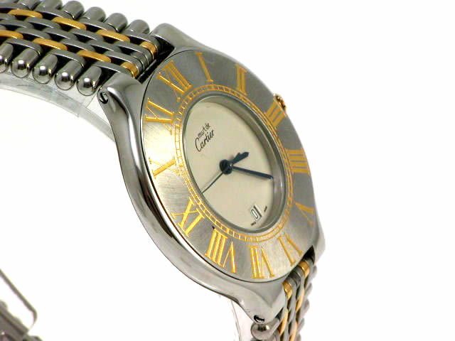 カルティエ マスト21 ヴァンティアン ラウンド クオーツ USED