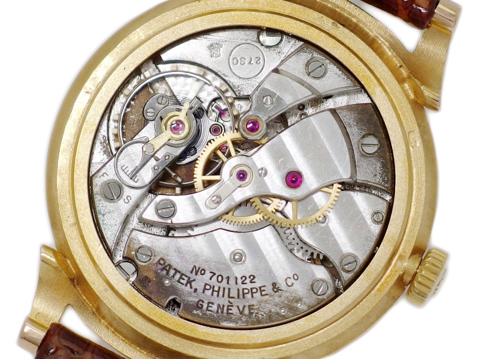 パテックフィリップ カラトラバ Ref.1491 スクロールラグ 18金無垢 ローズゴールド アーカイブ付き Cal.27SC 手巻 OH済 1951年製