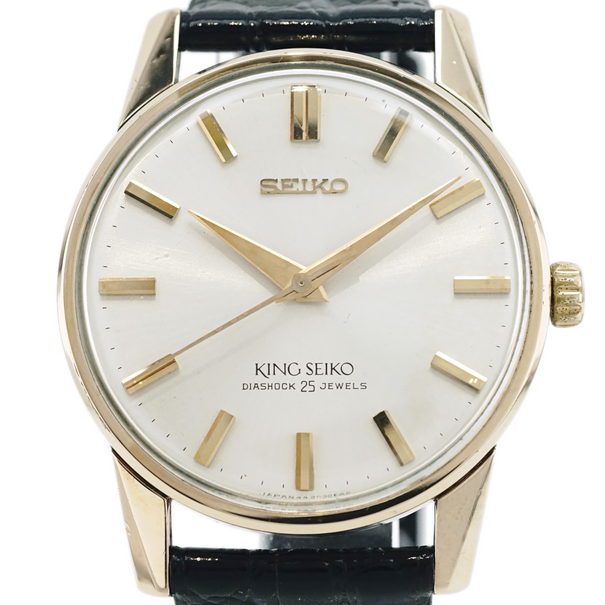 キングセイコー セカンドモデル 44-2000 金張り 盾メダリオン 手
