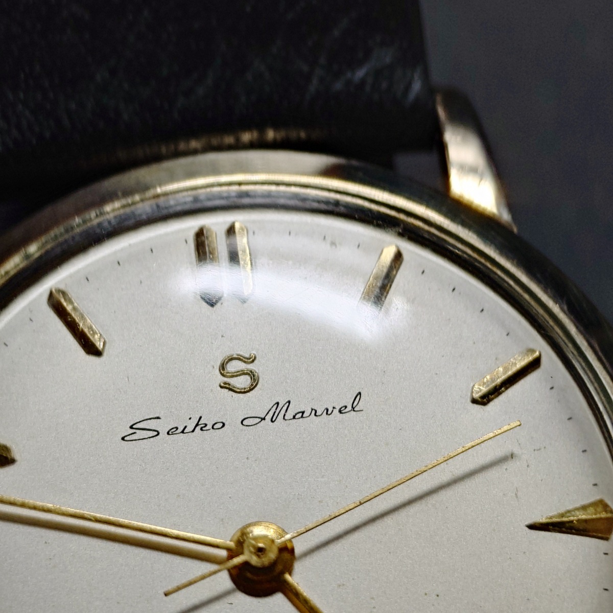 Seiko Marvel セイコー　マーベル　14金張り　19石 セイコー マーベル 14021 14金張り Sマーク 赤機械 19石 手巻 OH済