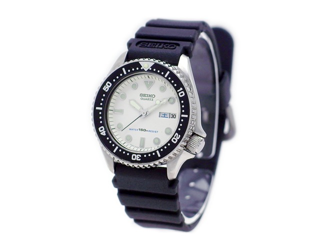 SEIKO セイコー クォーツ ダイバーズウォッチ 6458-6000 150m セイコー 150mダイバーズ 黒文字盤 6458-6000 ボーイズ クオーツ