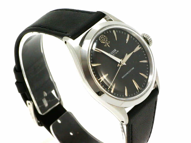 チュードル デカ薔薇 手巻き ブラックダイアル 1960年代