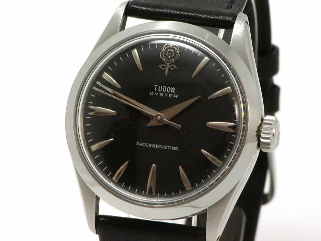 チュードル デカ薔薇 手巻き ブラックダイアル 1960年代