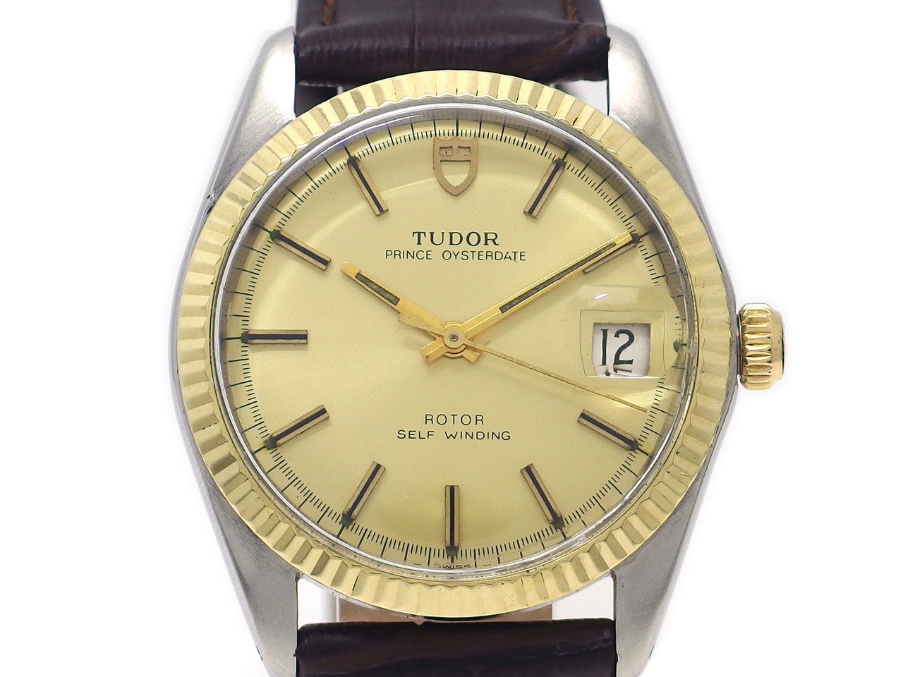 TUDOR アンティーク時計 チュードル プリンス オイスターデイト 90714 コンビ 自動巻 OH