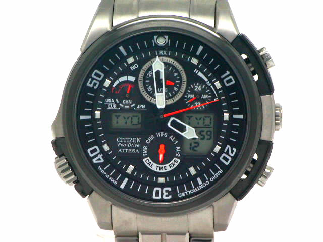 シチズン アテッサ エコドライブ チタン ATV53-2931 USED