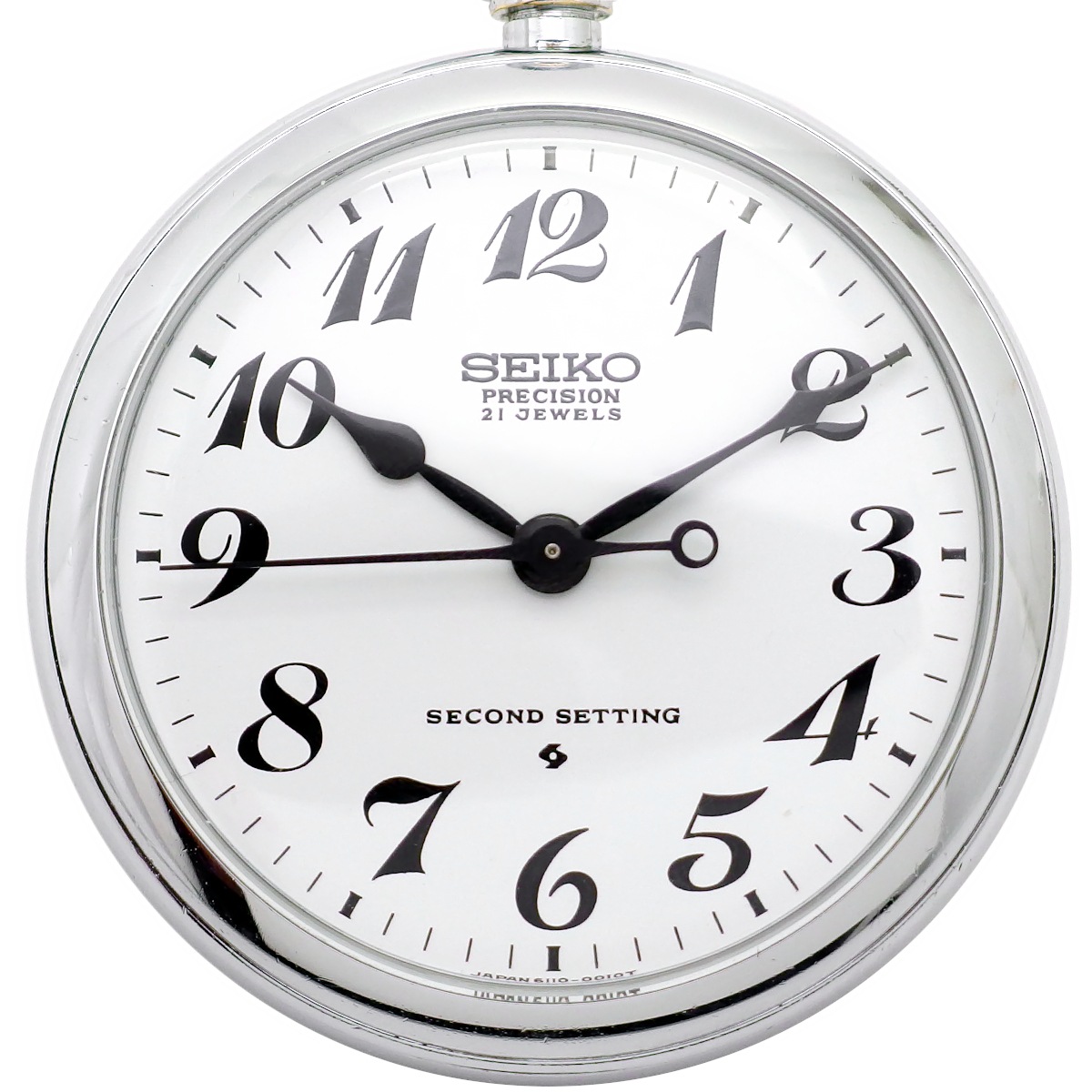 セイコー プレシジョン 懐中時計 6110-0010 Cal.6110A 21石 手巻 OH済