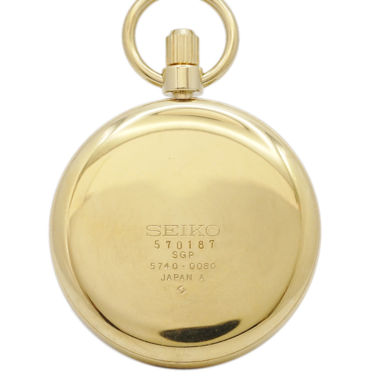 セイコー 懐中時計 5740-0080 金メッキ 10振動 ロードマーベルCal.5740C 手巻 OH済 昭和50年/1975年製