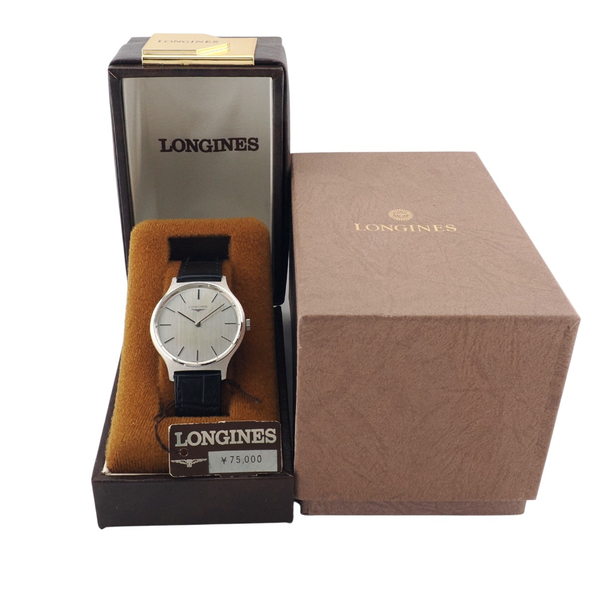 ロンジン Ref.4327 薄型ケース 箱・純正尾錠付き Cal.L847.4 17石 手巻 OH済 1976年製