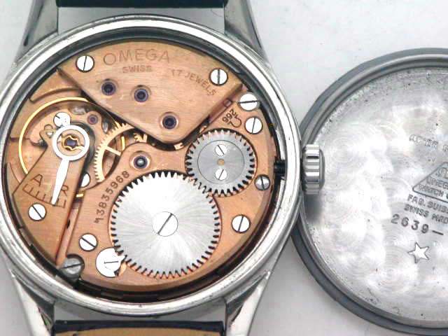 オメガ 30mmキャリバー スモールセコンド Cal.266 手巻 OH済 1950年代