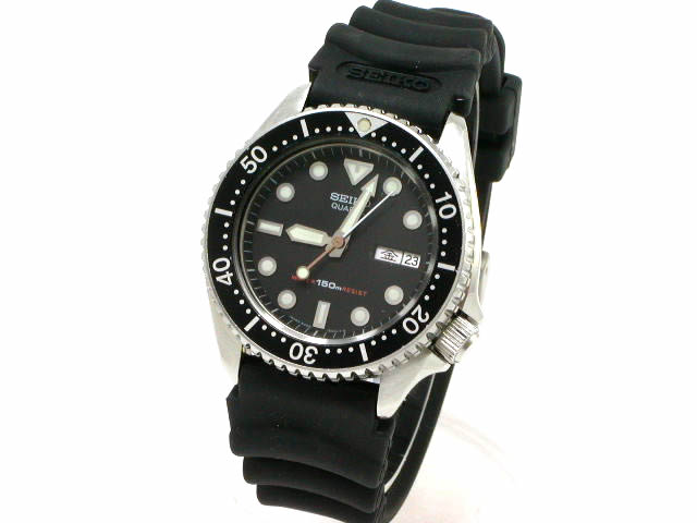 セイコークォーツ ダイバー6458-6000 希少！セイコー ダイバー クオーツ 黒文字盤 1982年製 ボーイズ 6458-6000